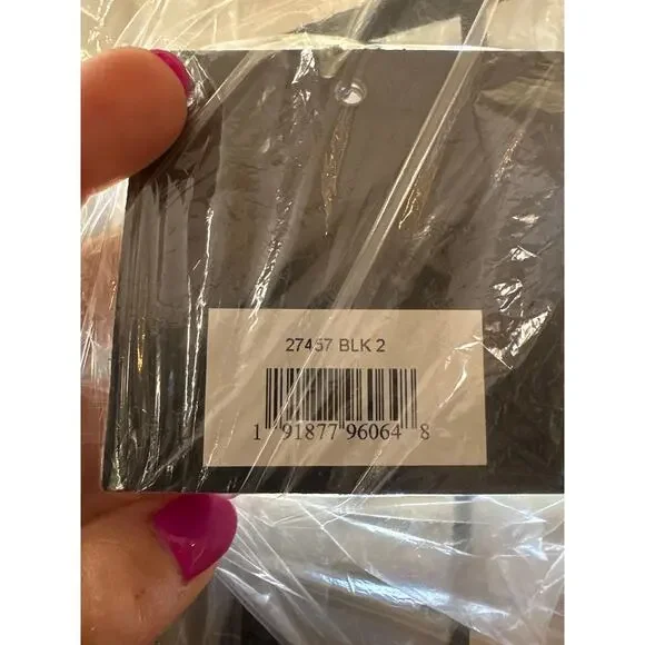 Mac Duggal 27457 Halter Neck Pleated Jumpsuit in Black Size 2 NWT in Plastic - Picture 6 of 6